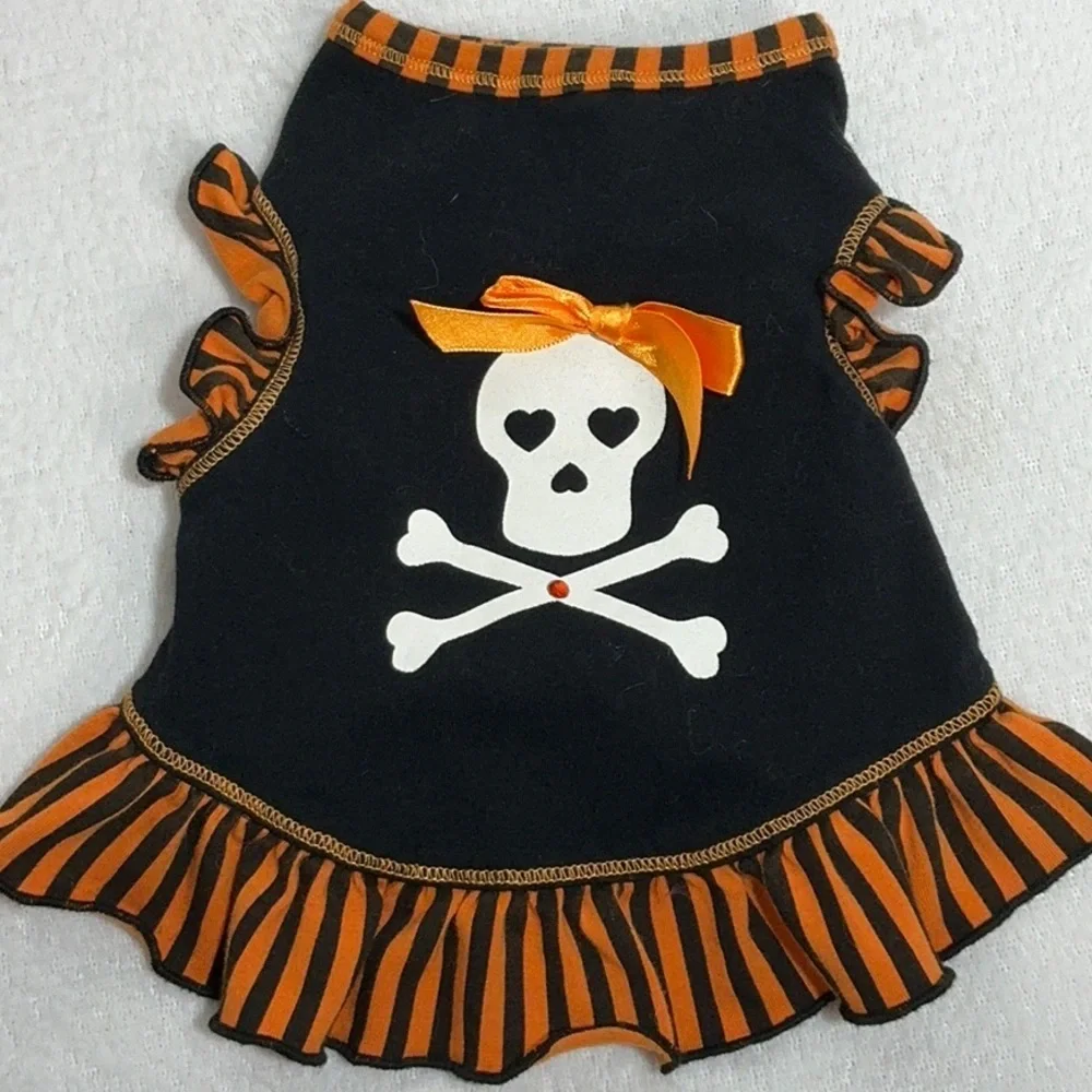 Halloween Skull Pirate Dog Dress
